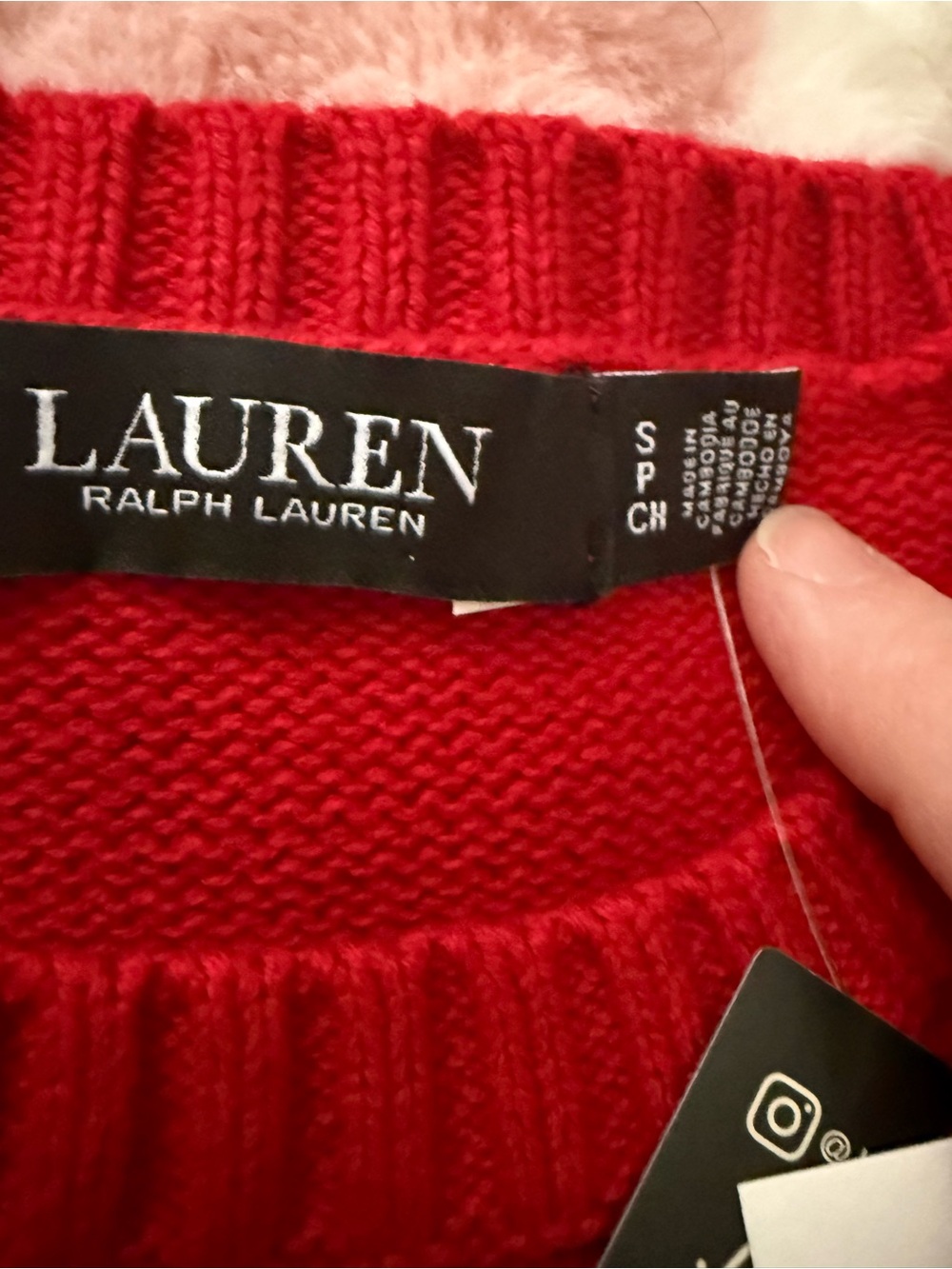 Lauren Ralph Lauren Dog Sweater Crewneck Red New With Tags. 🏷️ Small - Picture 8 of 12